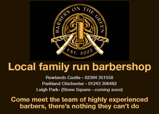 Barbers on the Green advertisement 2025
