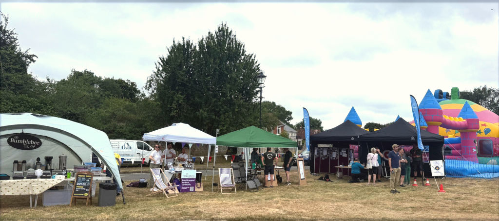 Stalls at the village fair