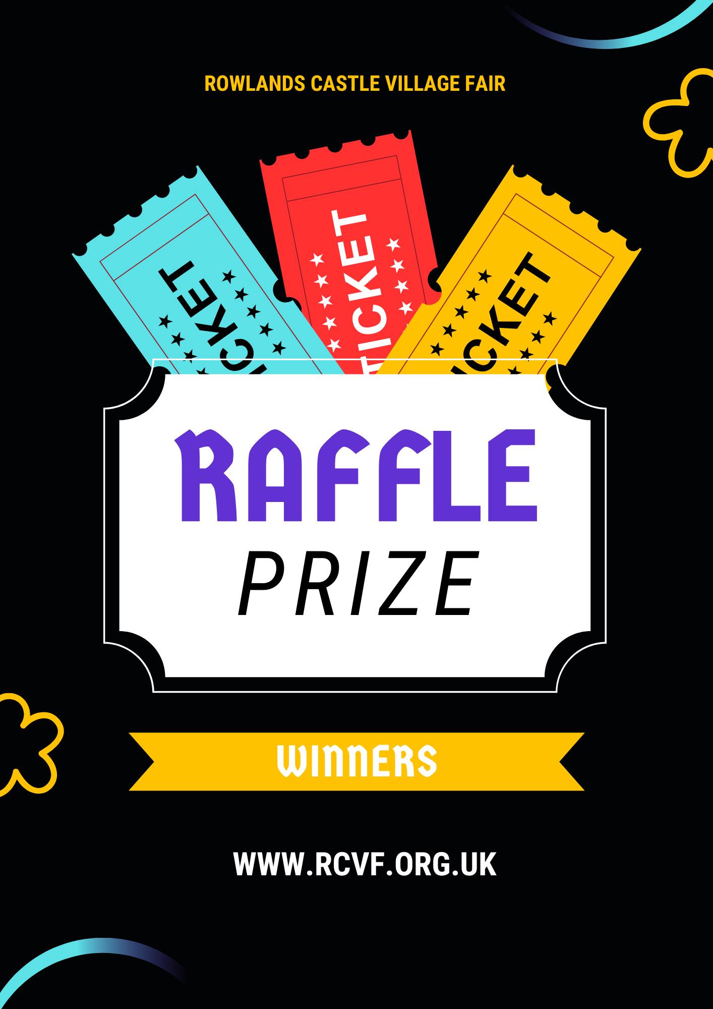 RCVF Grand Raffle Prize Winners 2025